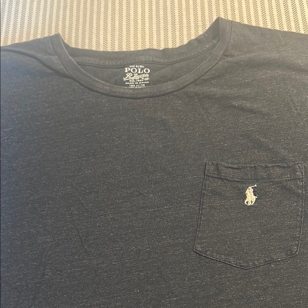 Mens Polo Ralph Lauren Dark Blue Heather Short Sleeve Tee T Shirt  4XB XXXXL